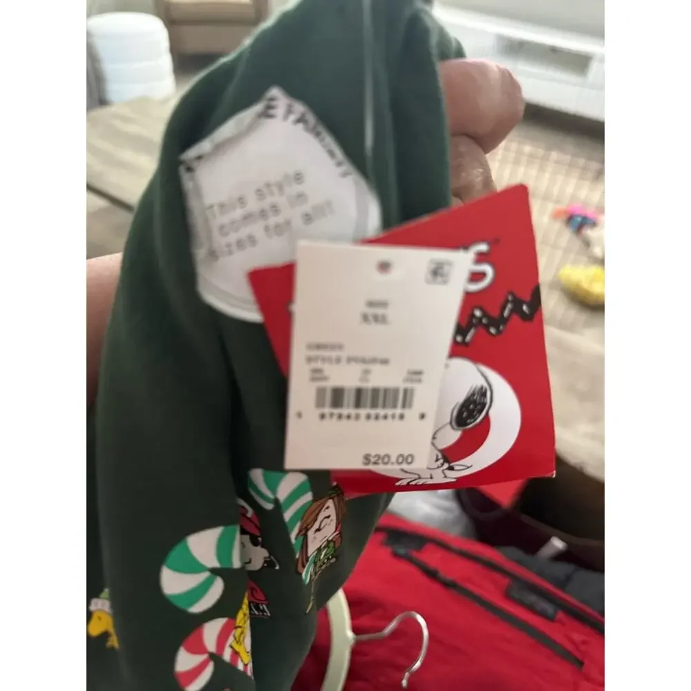 Peanuts Holiday Green Sweatpants